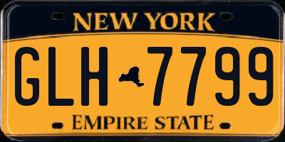 NY license plate GLH7799