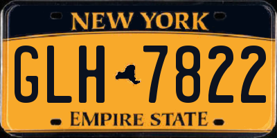 NY license plate GLH7822