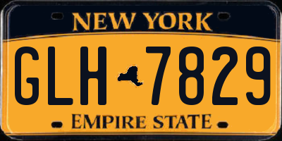 NY license plate GLH7829