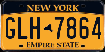 NY license plate GLH7864