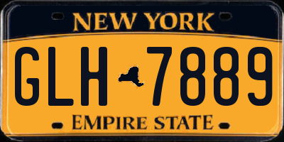 NY license plate GLH7889