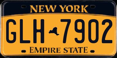 NY license plate GLH7902