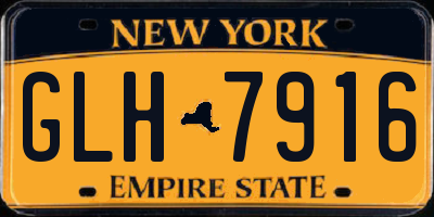NY license plate GLH7916