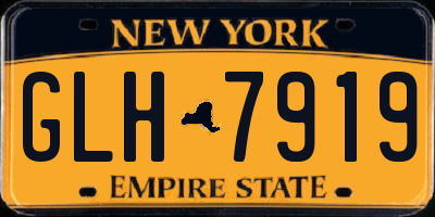 NY license plate GLH7919