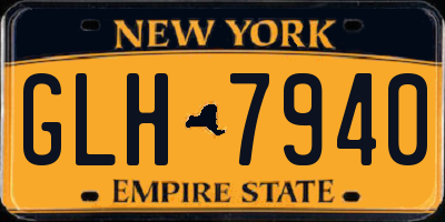 NY license plate GLH7940
