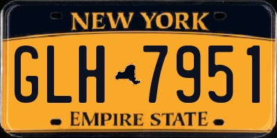NY license plate GLH7951