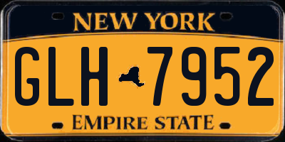 NY license plate GLH7952