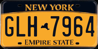 NY license plate GLH7964