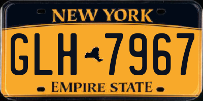 NY license plate GLH7967