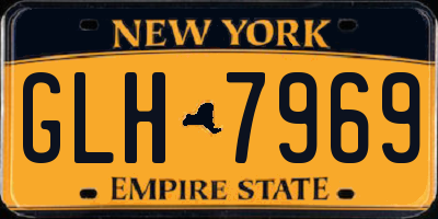 NY license plate GLH7969