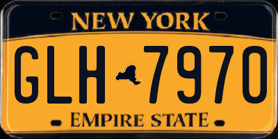 NY license plate GLH7970