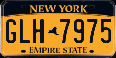 NY license plate GLH7975