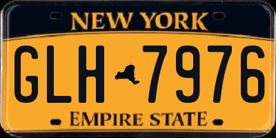 NY license plate GLH7976