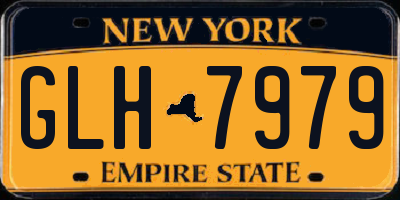 NY license plate GLH7979