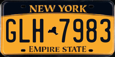 NY license plate GLH7983