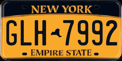 NY license plate GLH7992