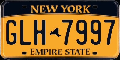 NY license plate GLH7997