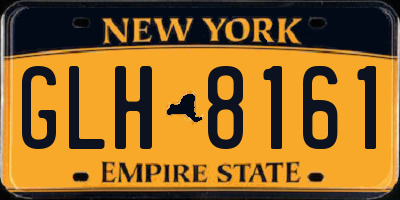 NY license plate GLH8161