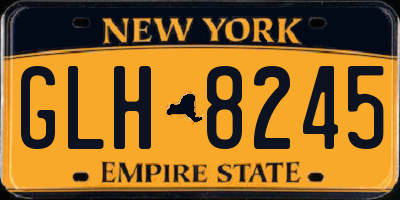 NY license plate GLH8245