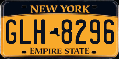 NY license plate GLH8296