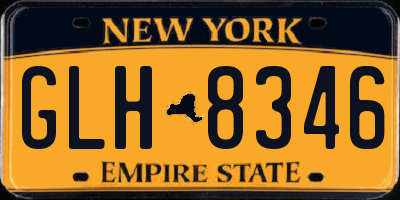 NY license plate GLH8346
