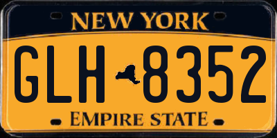 NY license plate GLH8352