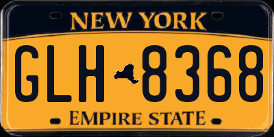NY license plate GLH8368
