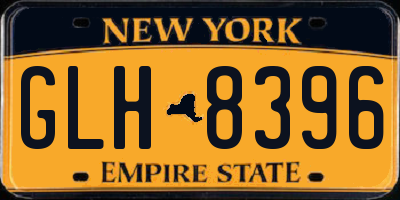 NY license plate GLH8396