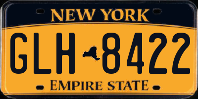 NY license plate GLH8422