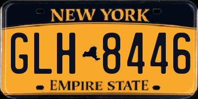 NY license plate GLH8446