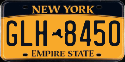 NY license plate GLH8450