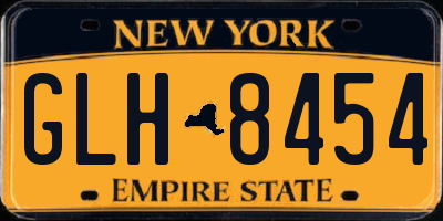 NY license plate GLH8454