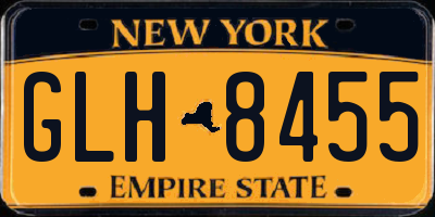 NY license plate GLH8455