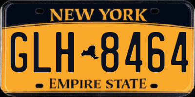NY license plate GLH8464
