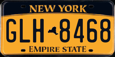 NY license plate GLH8468