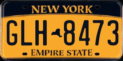 NY license plate GLH8473