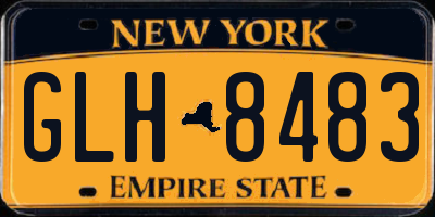 NY license plate GLH8483