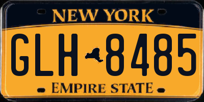 NY license plate GLH8485