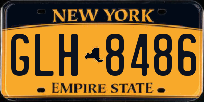 NY license plate GLH8486