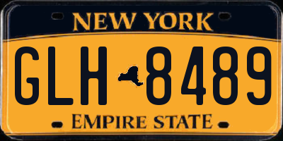 NY license plate GLH8489