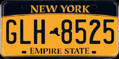 NY license plate GLH8525