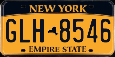 NY license plate GLH8546