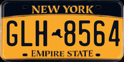 NY license plate GLH8564