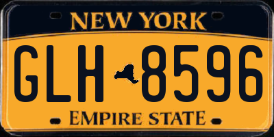NY license plate GLH8596