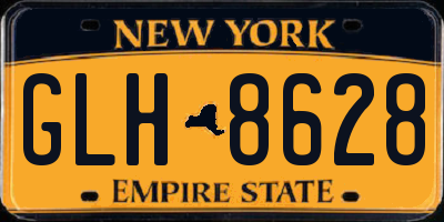 NY license plate GLH8628