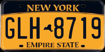 NY license plate GLH8719