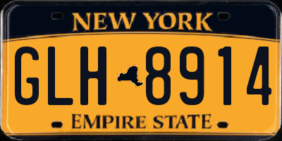 NY license plate GLH8914