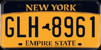 NY license plate GLH8961