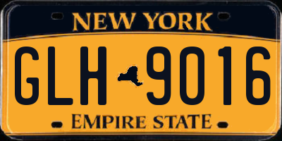 NY license plate GLH9016