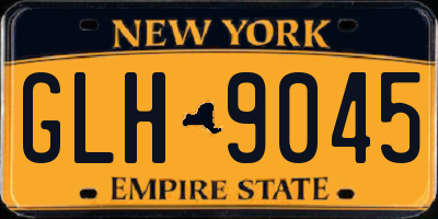 NY license plate GLH9045